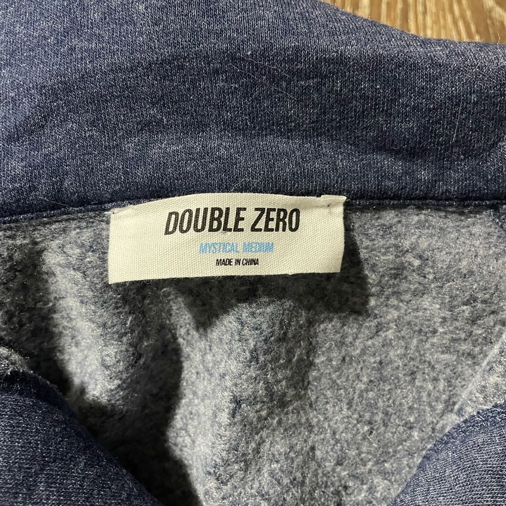 Double Zero Dark Blue V-Neck Pullover - image 2